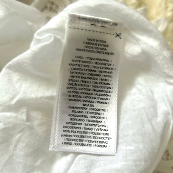 Ralph Lauren white cotton skirt with pockets black label size 12 - Picture 4 of 5